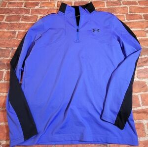 Under Armour Women's Zinger Golf Pullover Shirt - Regal Purple Black Sz Small